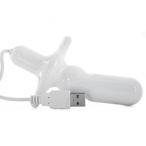 Vibrador anal con conexión a USB